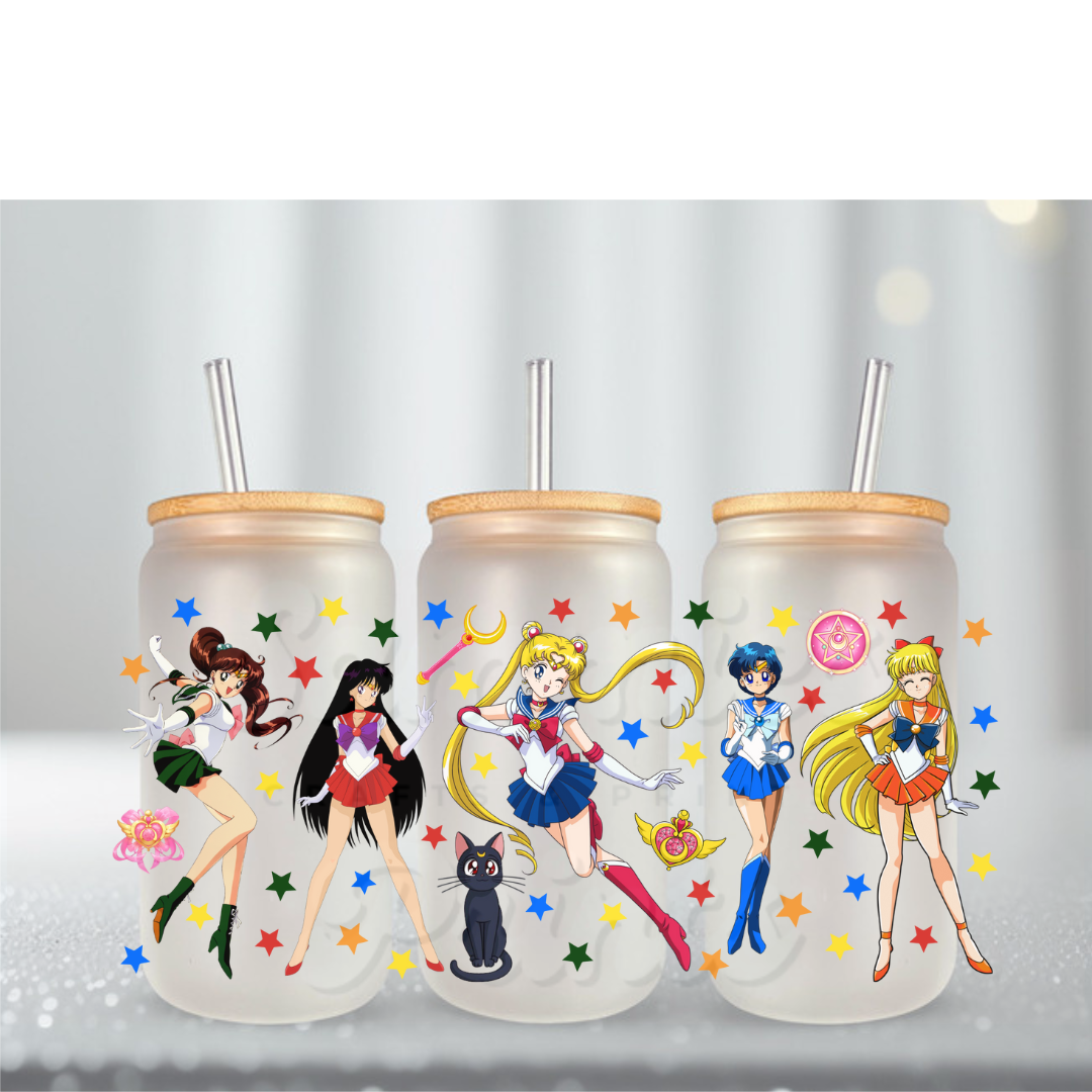 Sailor Girls Stars Girl Group UV DTF Cup Wrap