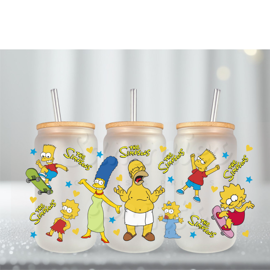 Simp Fam Naked Homer UV DTF Cup Wrap