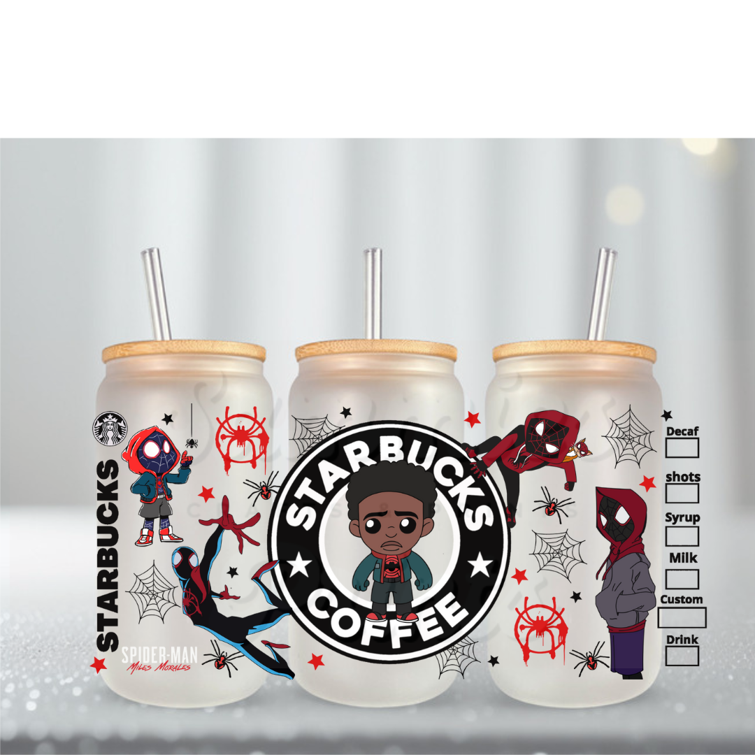 Spidey 4 UV DTF Cup Wrap