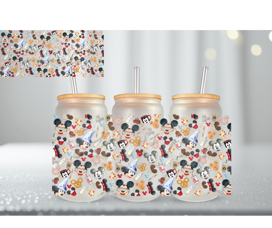 Tiny Tiny Mouse Head Snacks UV DTF Cup Wrap