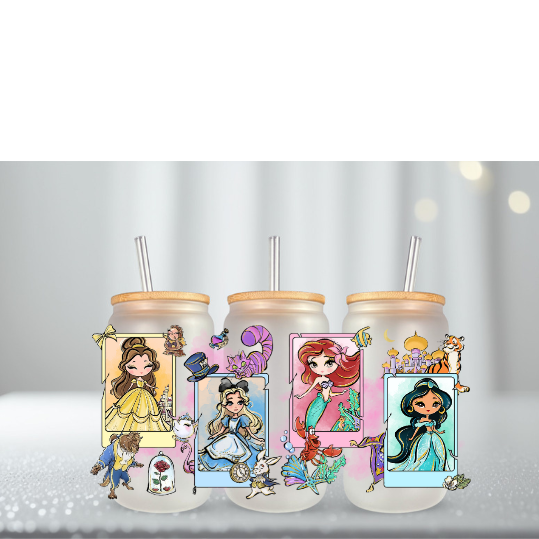 ALL THE PRINCESS UV DTF Cup Wrap