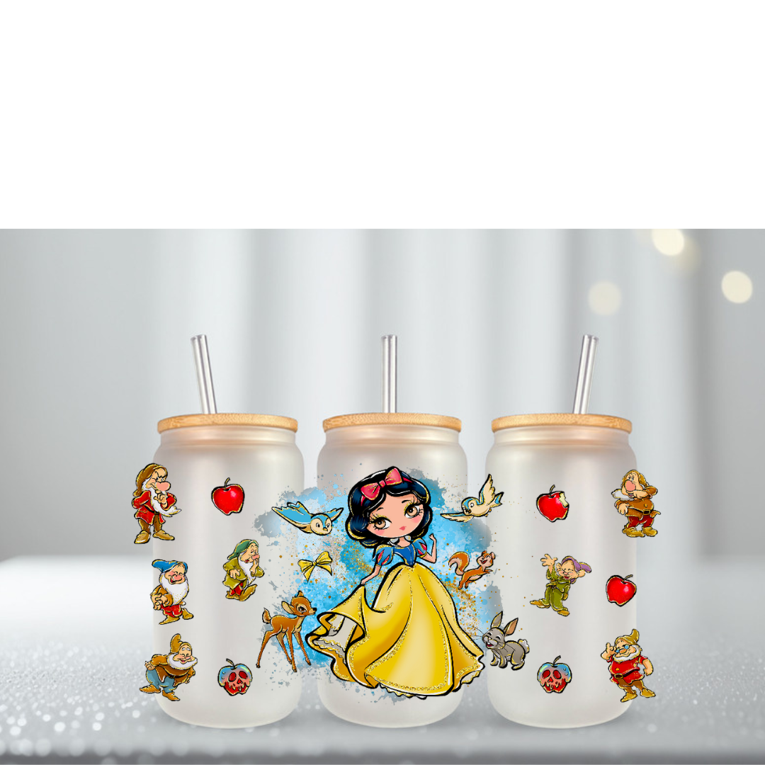 SNOW W PRINCESS UV DTF Cup Wrap