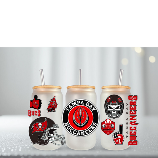 Buccs Football UV DTF Cup Wrap