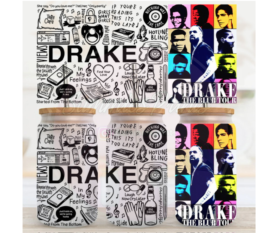 Drake UV DTF Cup Wrap