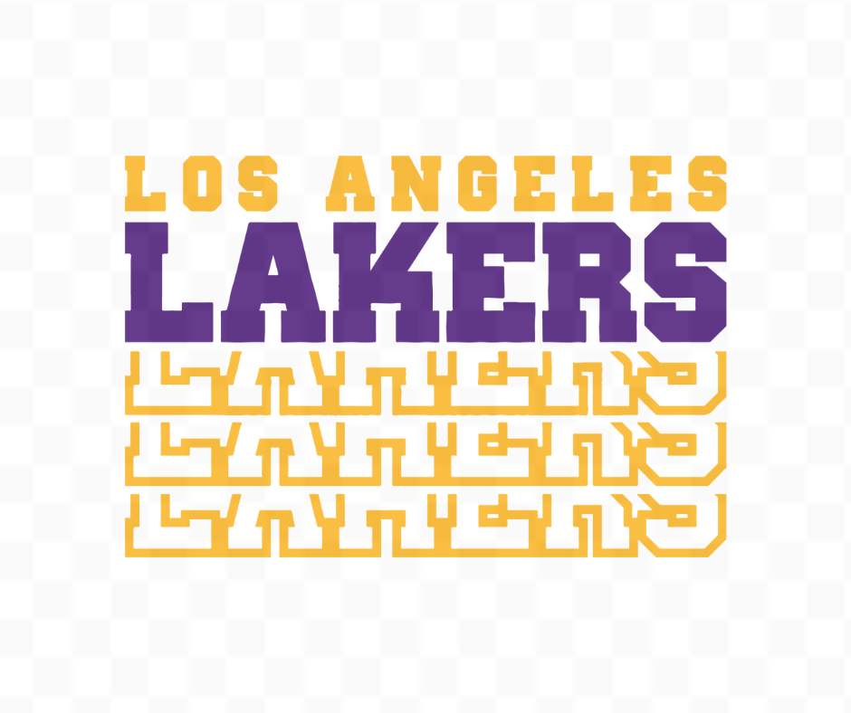 Los Angeles Lakers x3 Basketball DTF