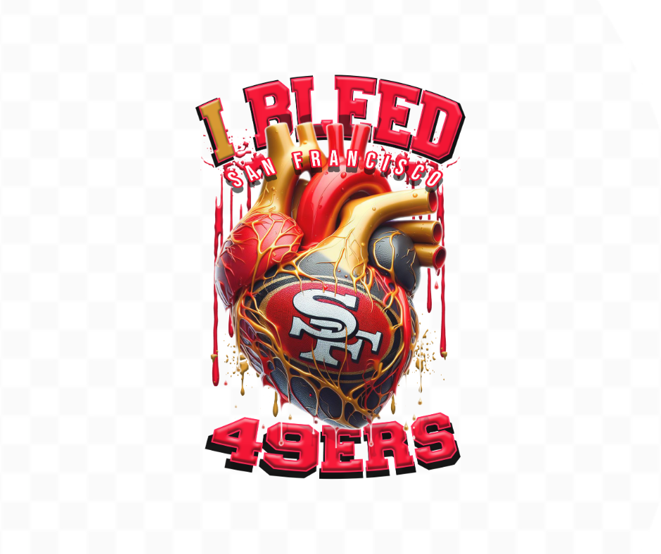 I Bleed 49er Football DTF