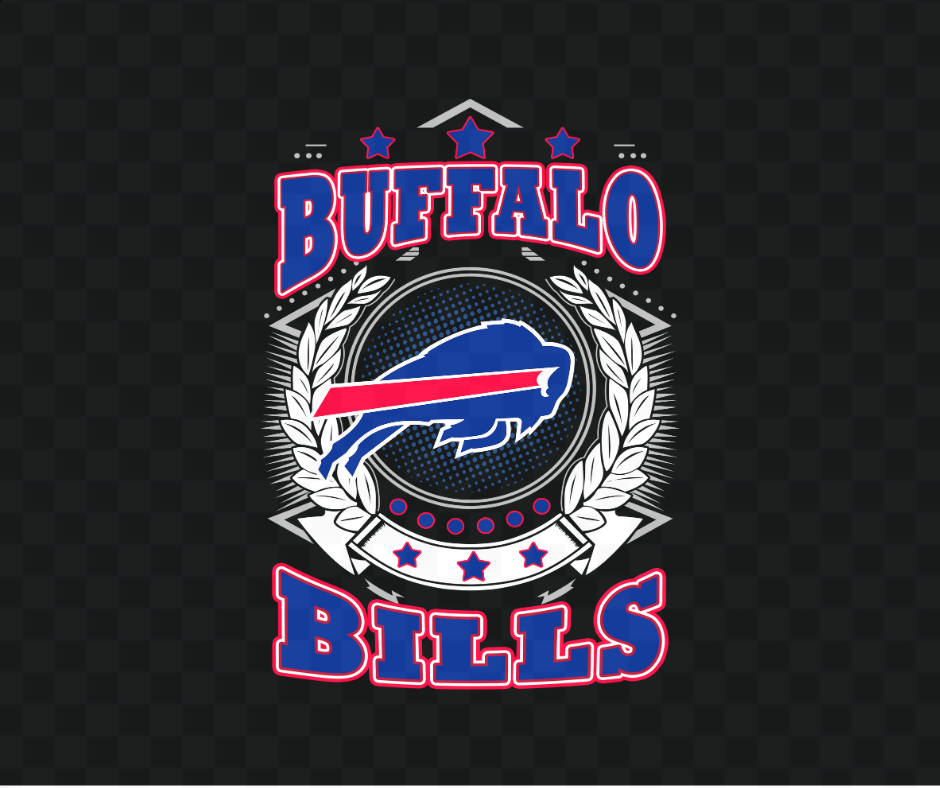 Bills Garland Football DTF Heat Transfer