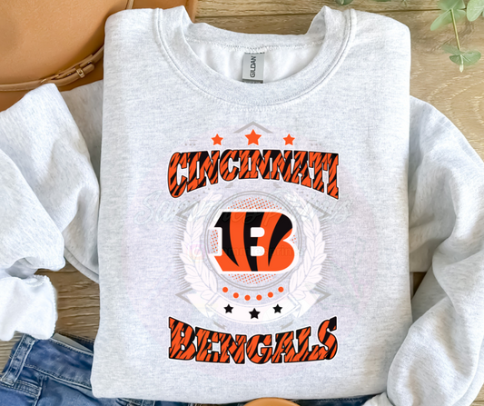 Bengal Garland Football DTF Heat Transfer