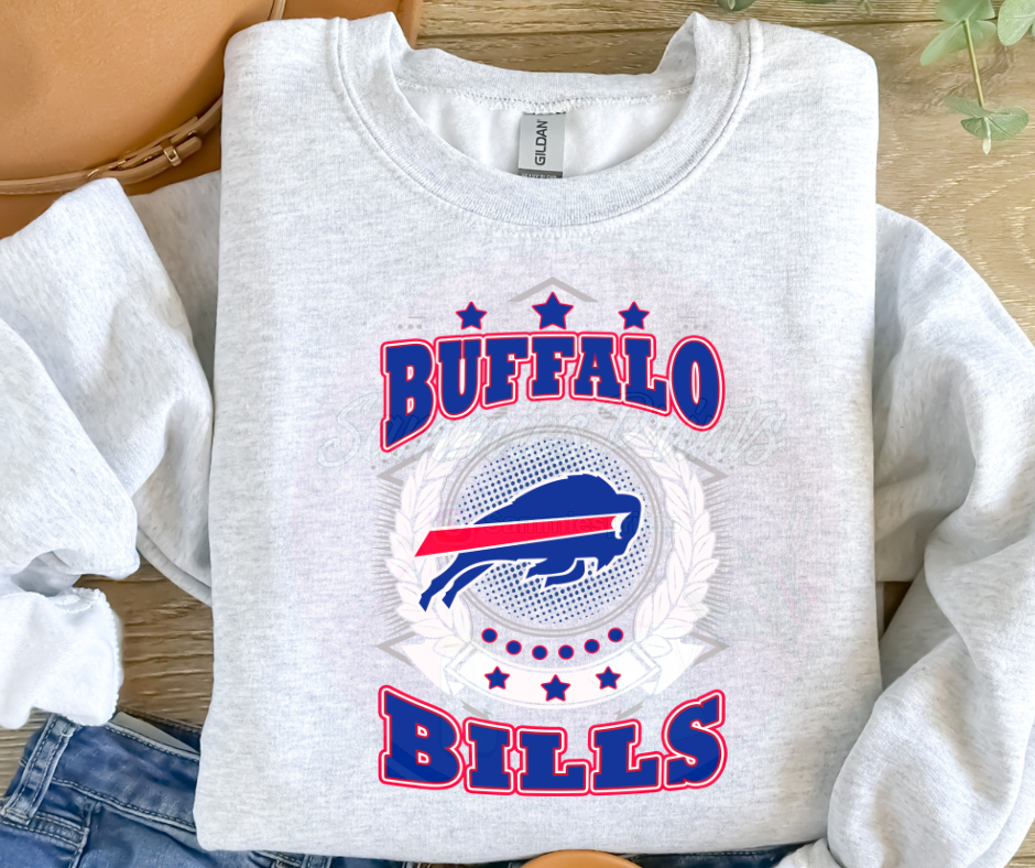 Bills Garland Football DTF Heat Transfer