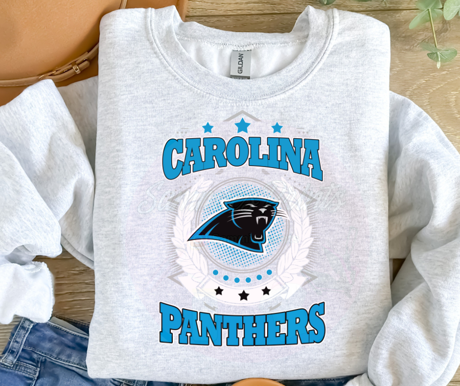 Panthers Garland Football DTF Heat Transfer