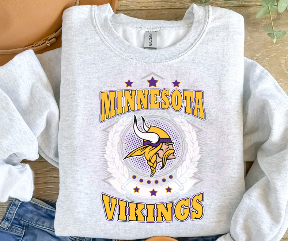 Viking Garland Football DTF Heat Transfer