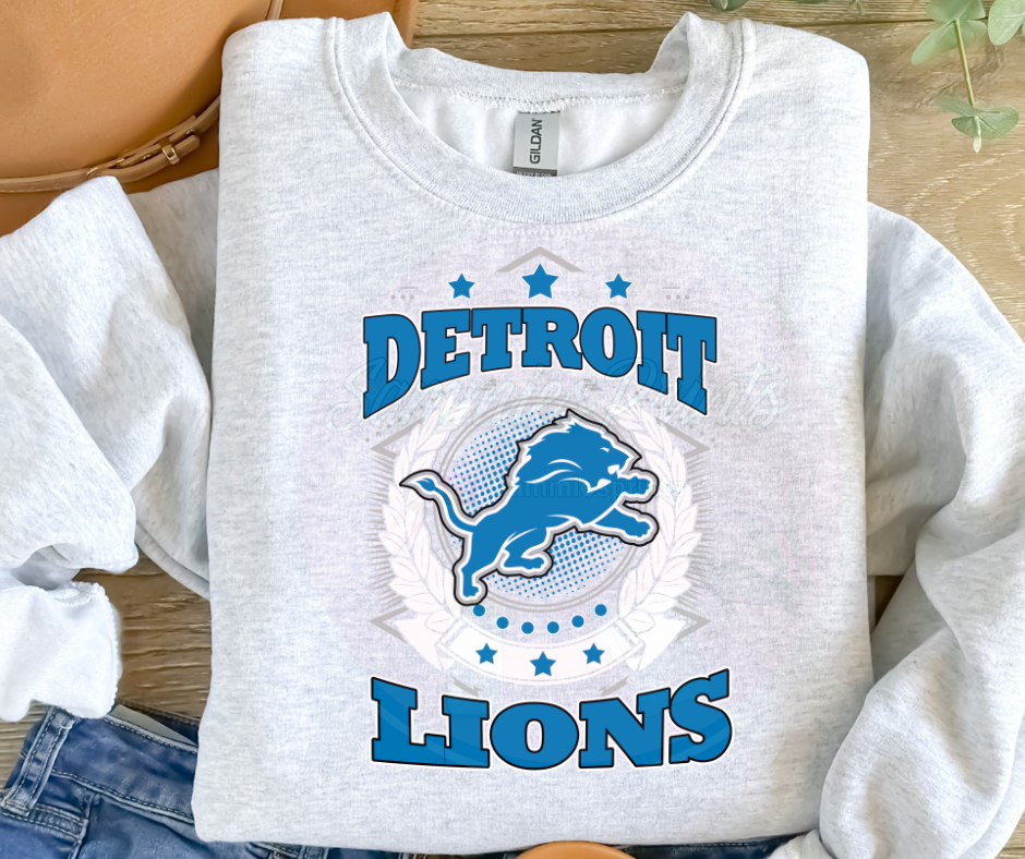 Lion Garland Football DTF Heat Transfer