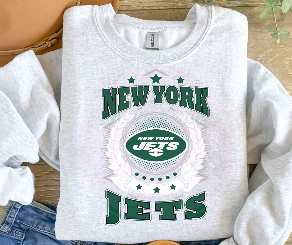 Jet Garland Football DTF Heat Transfer