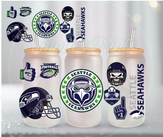 Seat Football UV DTF Cup Wrap