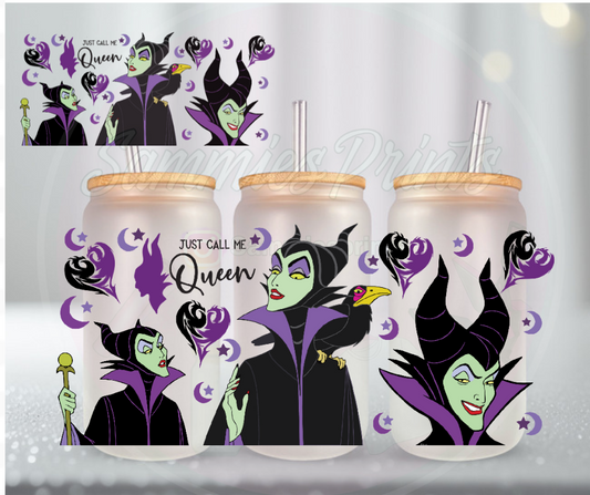 Just Call Me Queen Maleficent UV DTF Cup Wrap