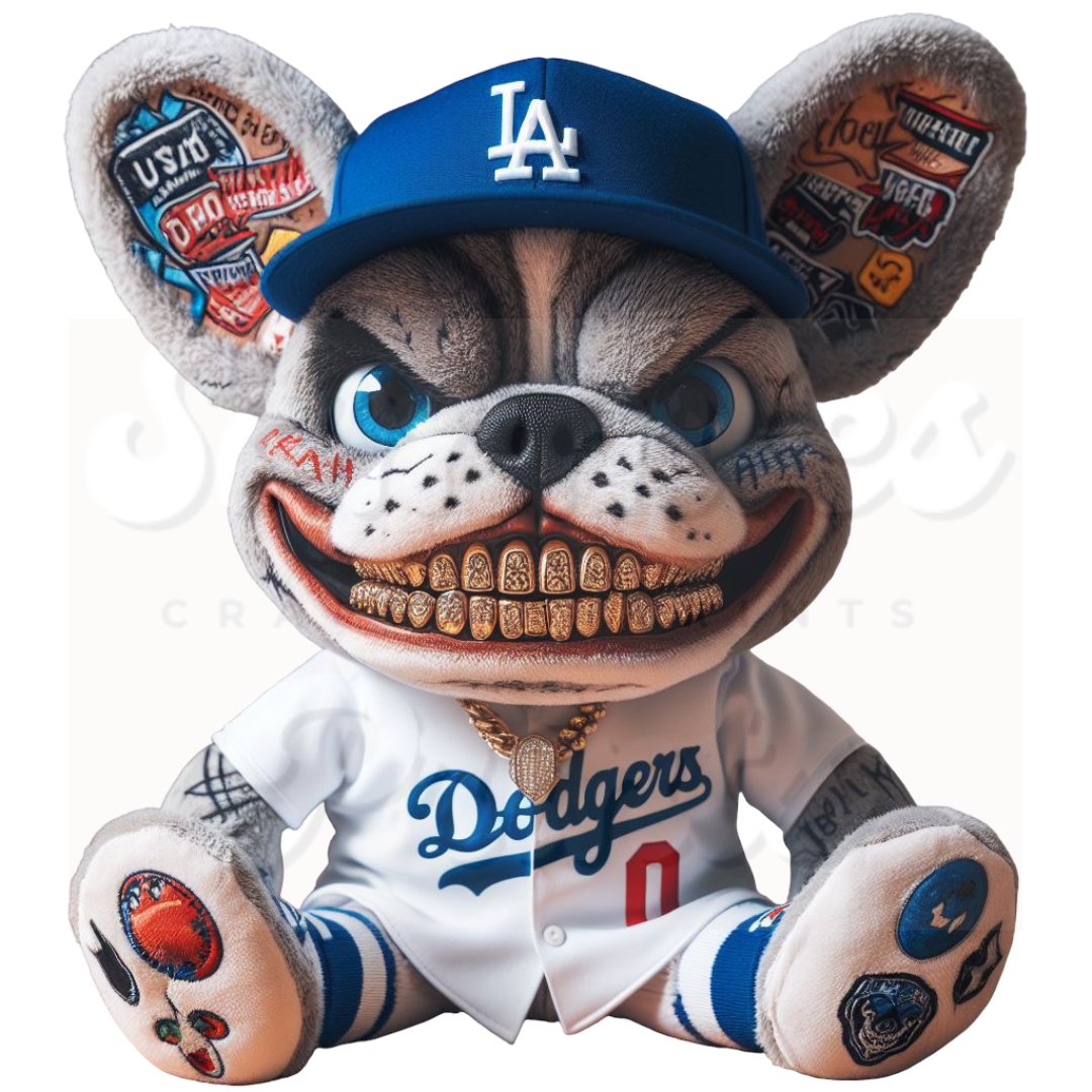 Dodger Frenchie Hat DTF Heat Transfer