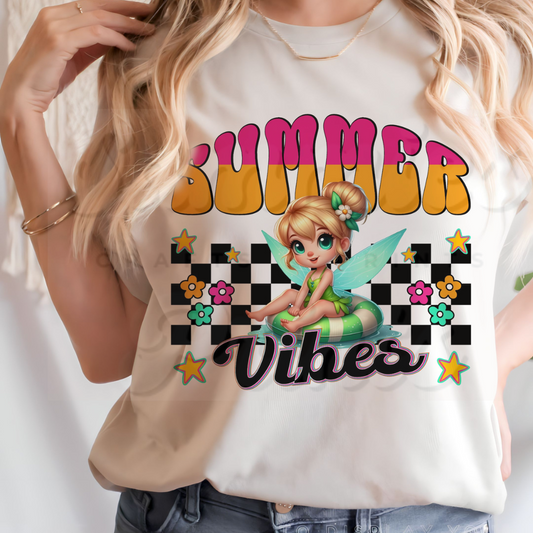 Green Fairy Summer Vibes DTF Heat Transfer