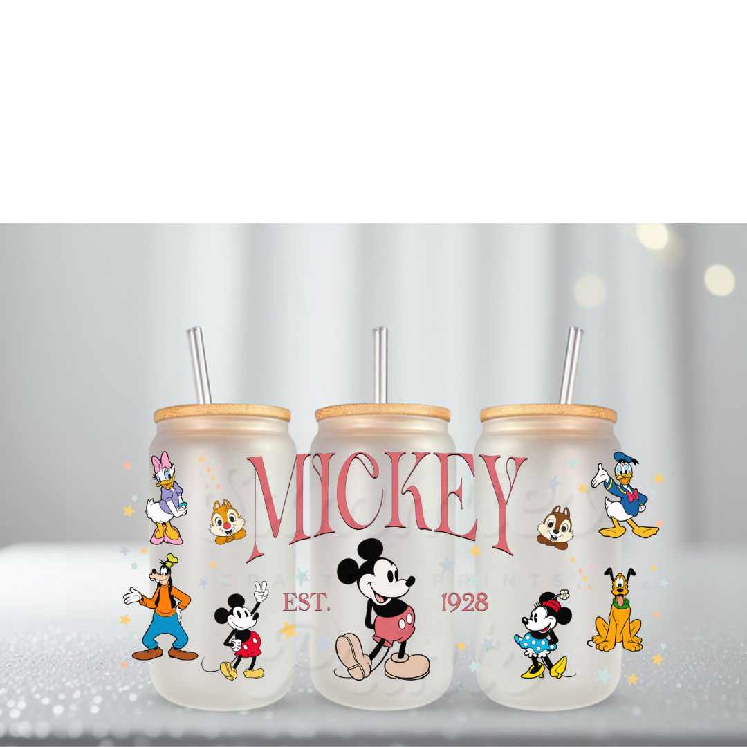 Boy Mouse Name UV DTF Cup Wrap