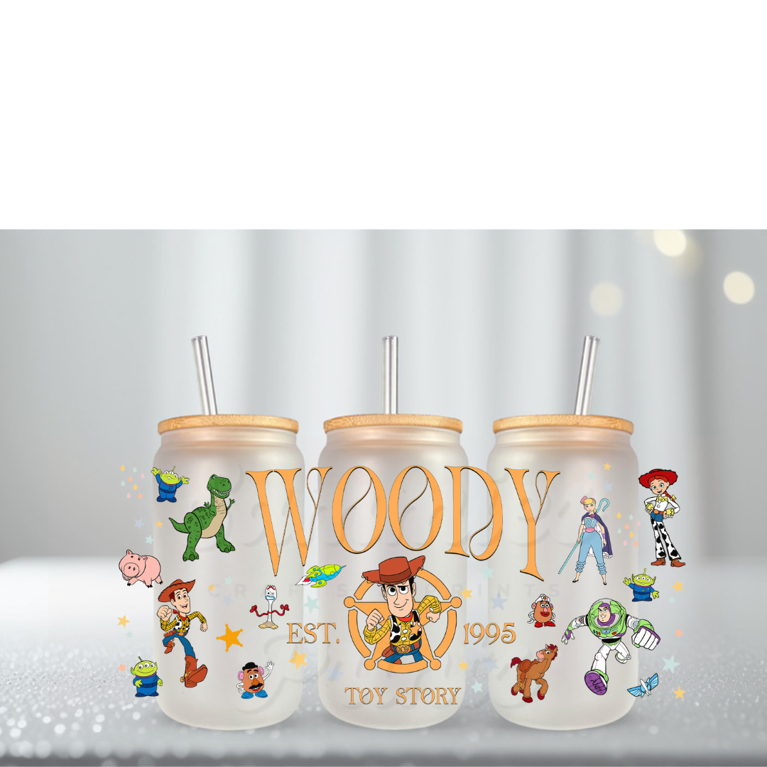 Toy Cowboy Name UV DTF Cup Wrap