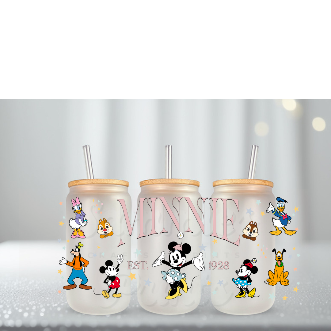 Girl Mouse Name UV DTF Cup Wrap