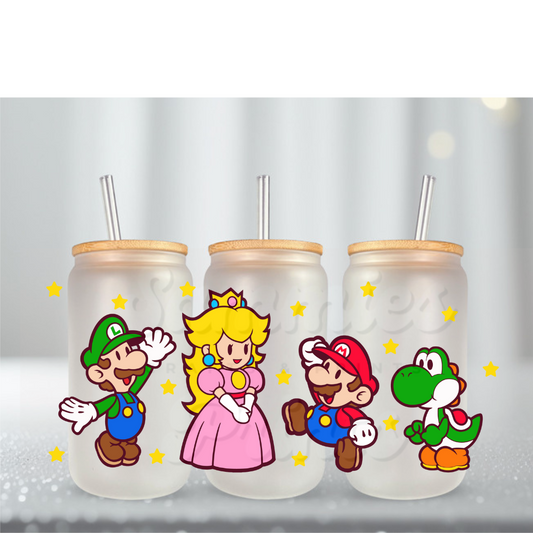 Mario Baby Crew UV DTF Cup Wrap