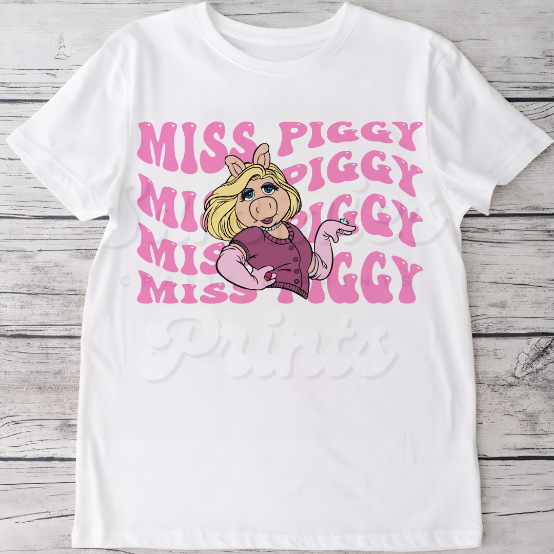 Lady Pig Big Name DTF Heat Transfer