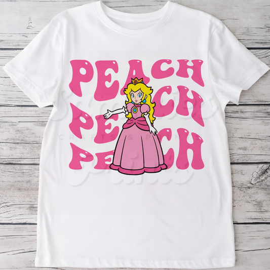 Peach Big Name DTF Heat Transfer