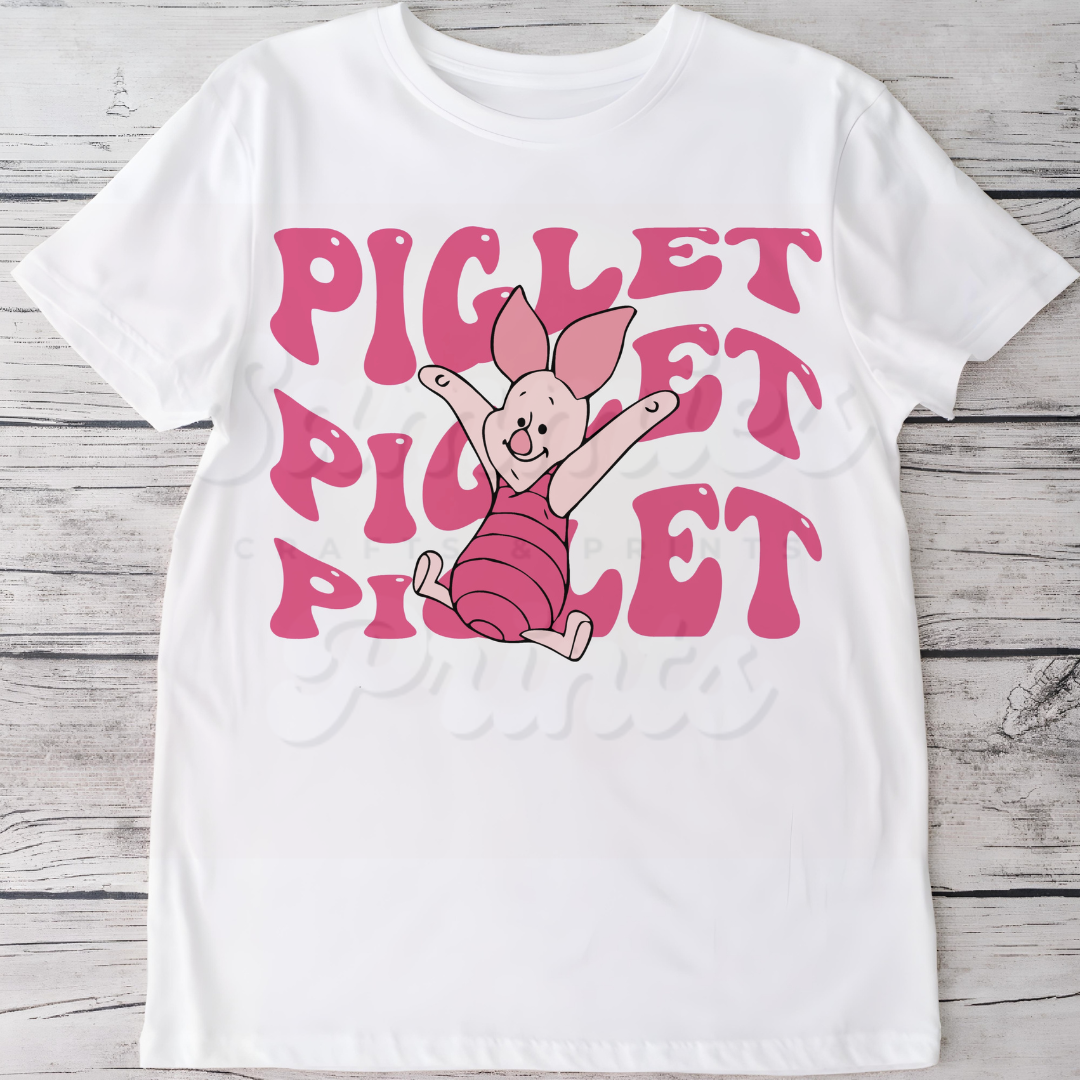 Little Pig Big Name DTF Heat Transfer