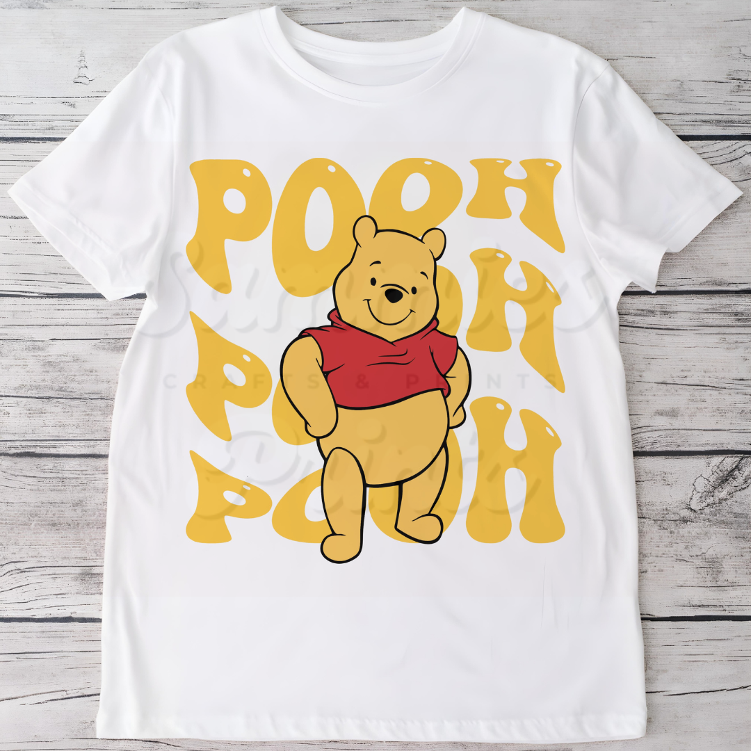 Yellow Bear Big Name DTF Heat Transfer