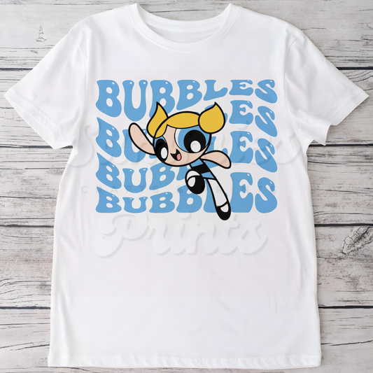 Bubbles Big Name DTF Heat Transfer