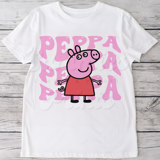 Peppa Big Name DTF Heat Ttransfer