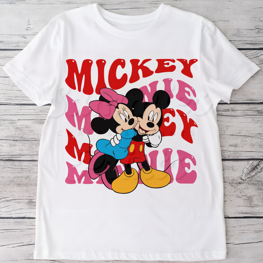 Boy & Girl Mouse Big Name DTF Heat Trasnfer