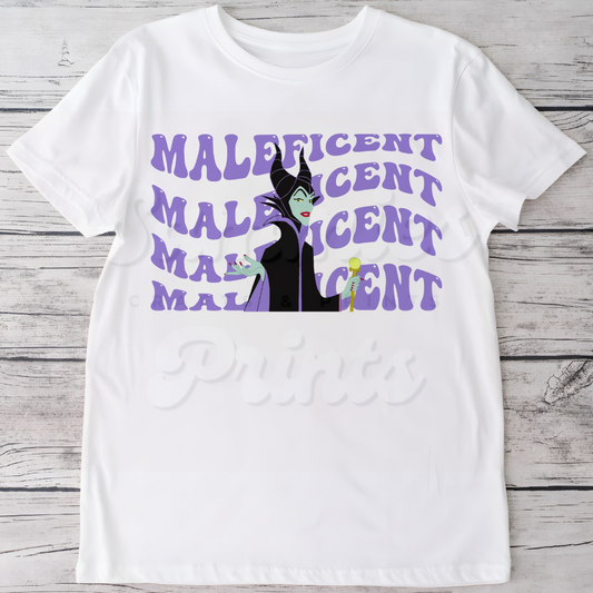 Purple Evil Queen Big Name DTF Heat Transfer
