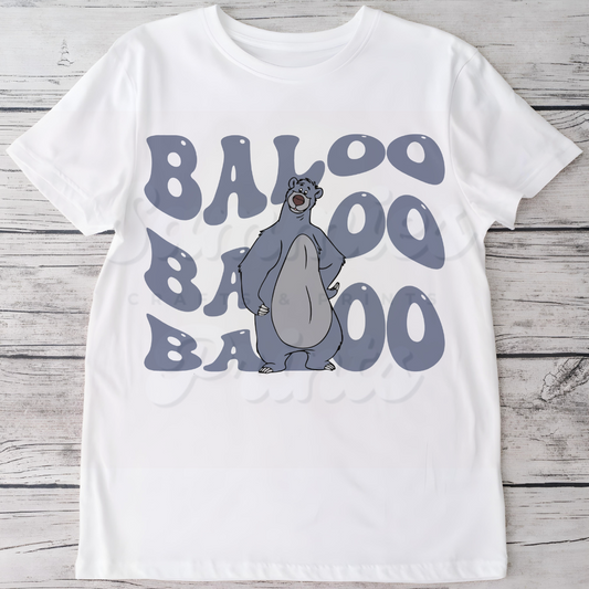 Baloo Big Name DTF Heat Transfer