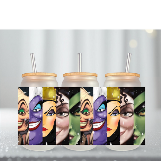 Evil Queens Purple UV DTF Cup Wrap