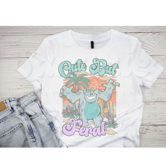 Cute But Feral DTF Heat Transfer