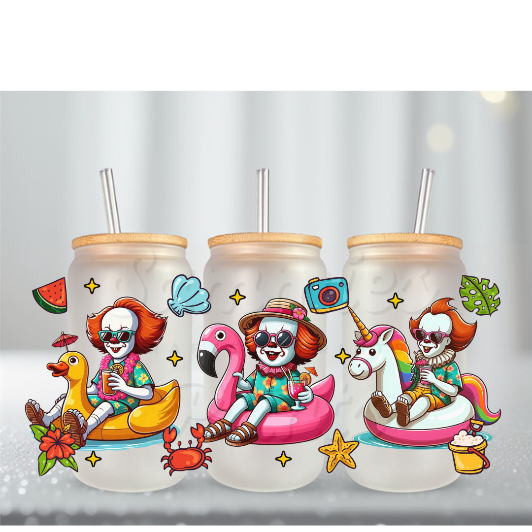 Pennywise Summer UV DTF Cup Wrap