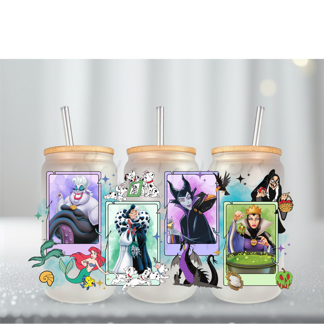 Evil Queens Polaroid UV DTF Cup Wrap