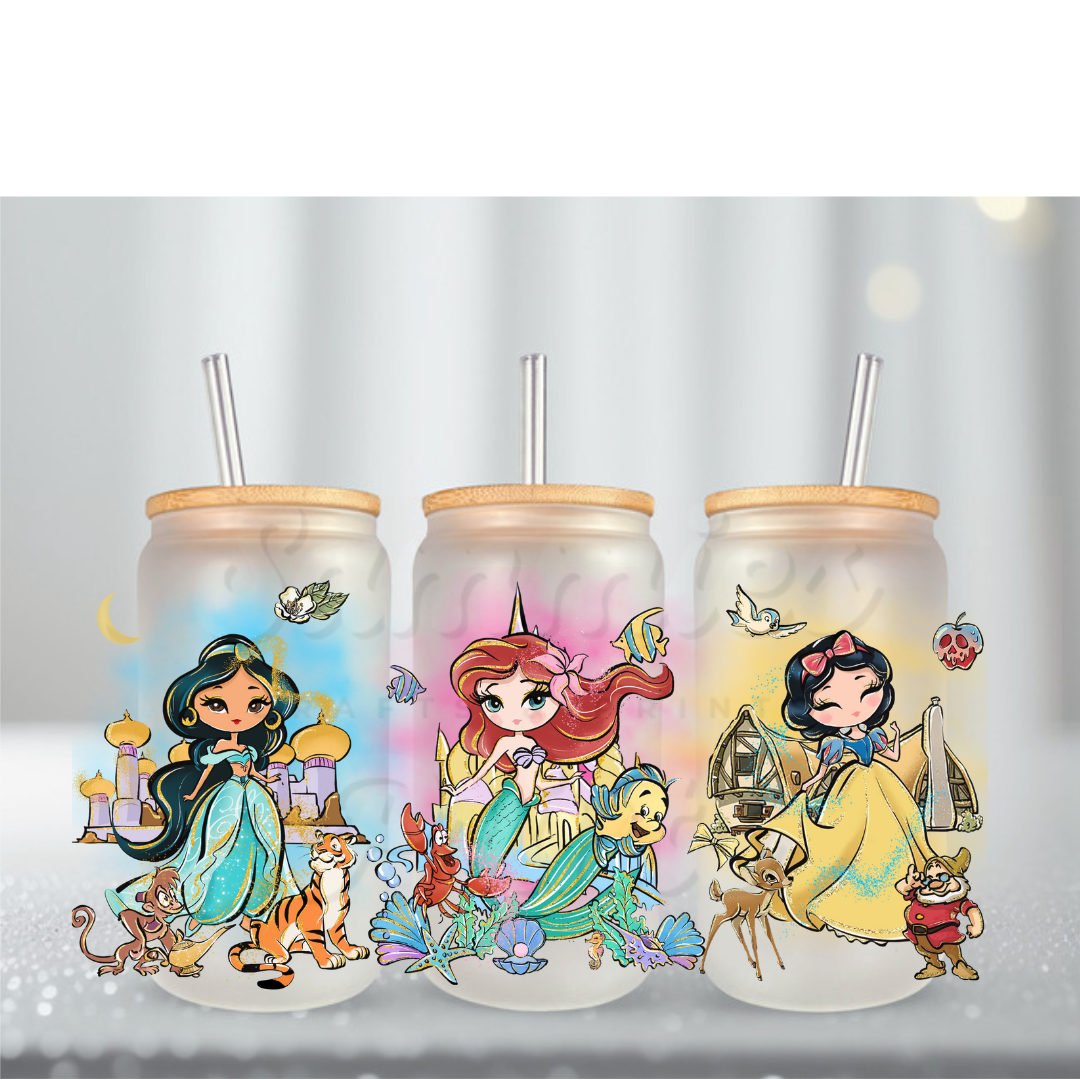 Princess Crew 5 UV DTF Cup Wrap