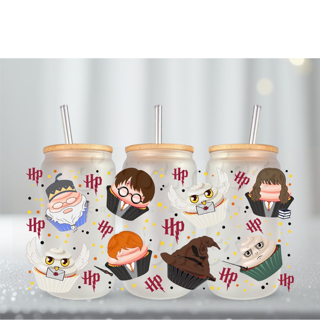 HP Cupcakes UV DTF Cup Wrap