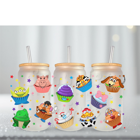 Toys Cupcakes UV DTF Cup Wrap