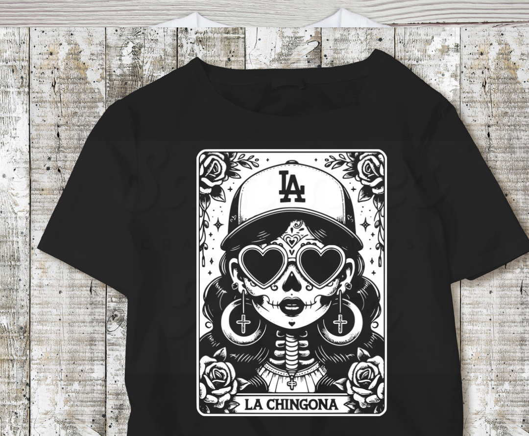 Chingona solid White DTF Heat Transfer