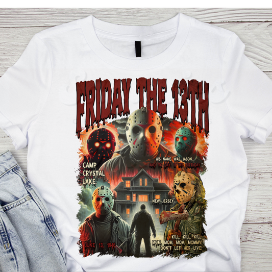 Friday the 13th DTF Heat Transfer