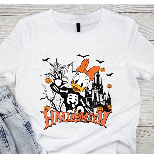 Girl Duck Skeleton DTF Heat Transfer