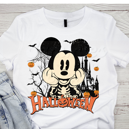 Boy Mouse Skeleton DTF Heat Transfer
