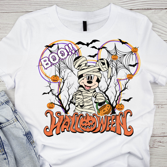 Boy Mouse Mummy DTF Heat Transfer