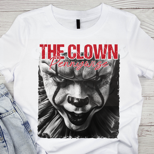 Clown Portrait DTF Heat Transfer