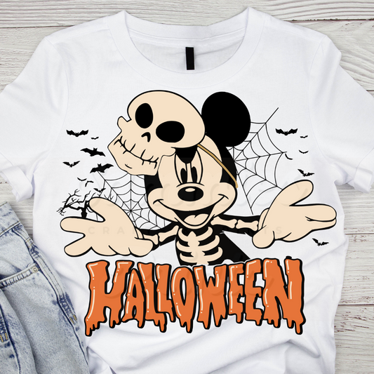 Boy Mouse Skeleton DTF Heat Transfer