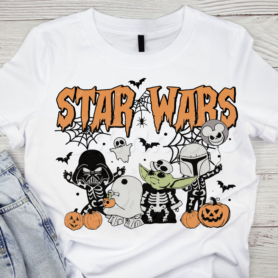 Star Halloween DTF Heat Transfer