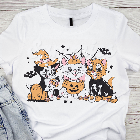 Cats Halloween DTF Heat Transfer